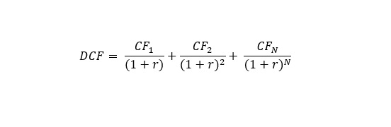 فرمول محاسبه روش تنزیل جریان های نقدی